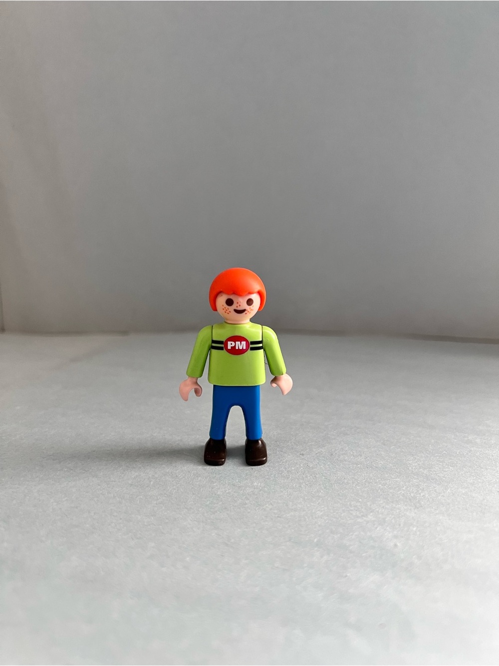 Playmobil Boy Child PM Green Shirt Blue Pants Brother Dollhouse Figure
